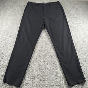 Sun Day Red Pants Mens 34x30 Black Slim Tapered Golf Performance Tiger Woods